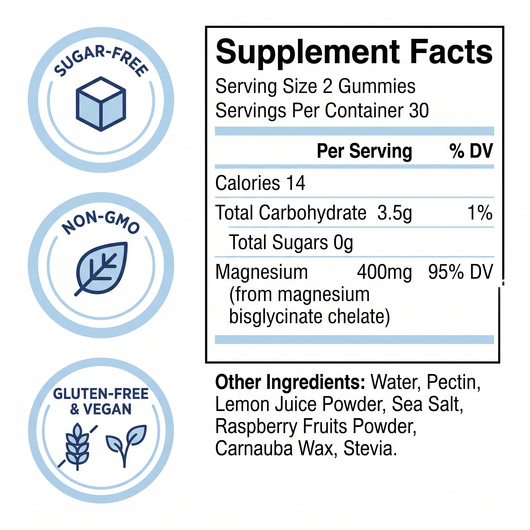 Nocten Magnesium bisglycinate Gummies